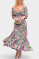 Womens Off Shoulder Elegant Evening Dress