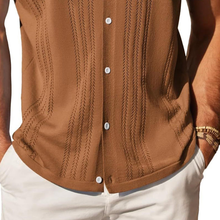 Hayden | Men's Knit Short Sleeve Polo Shirt