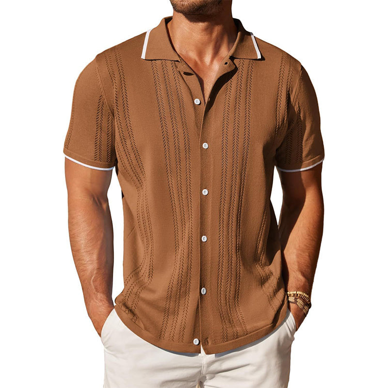 Hayden | Men's Knit Short Sleeve Polo Shirt