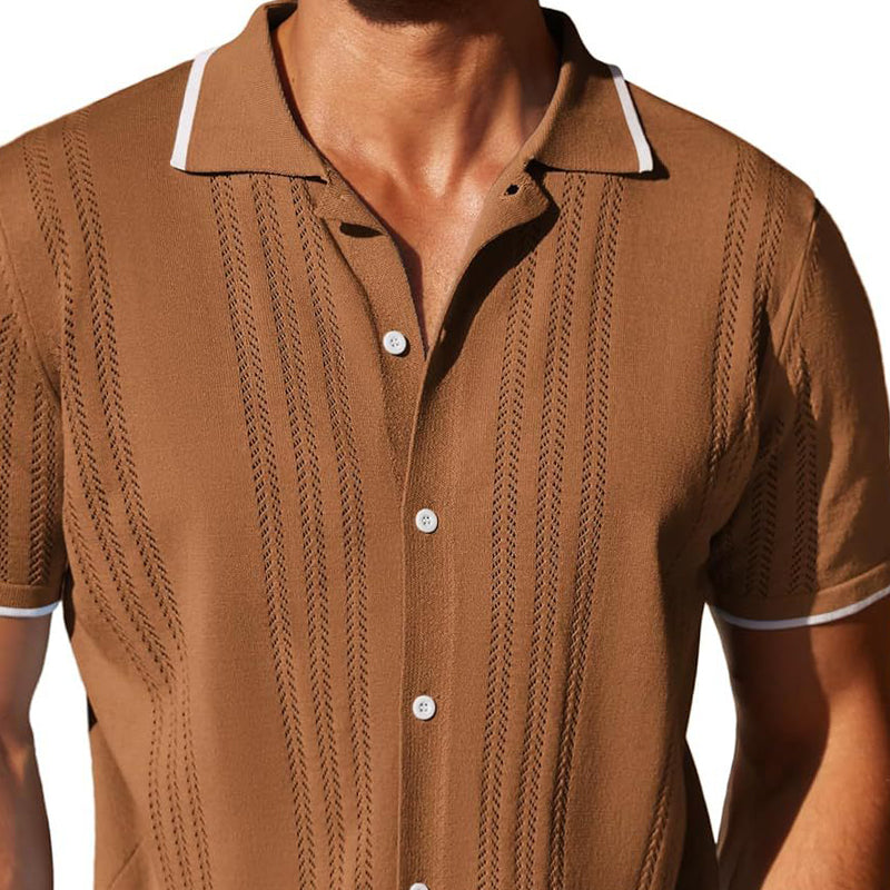Hayden | Men's Knit Short Sleeve Polo Shirt
