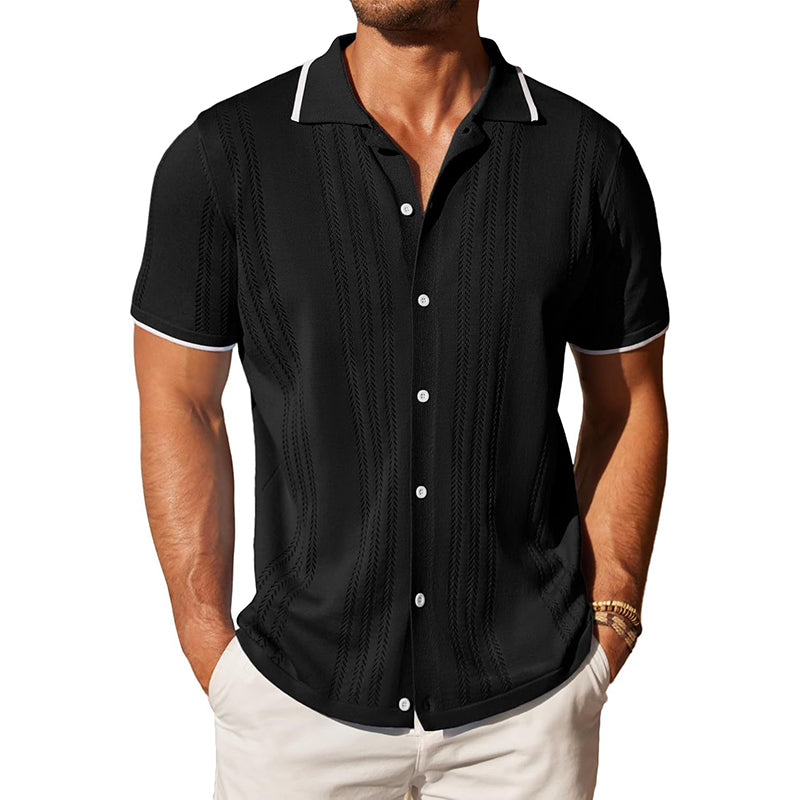 Hayden | Men's Knit Short Sleeve Polo Shirt