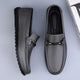 Herre loafers med dekorativ rem og mokkasinsøm