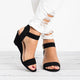 Women's Spring Ankle Strap Wedge Sandals
