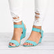 Women's Spring Ankle Strap Wedge Sandals