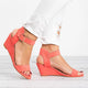 Women's Spring Ankle Strap Wedge Sandals