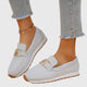 Audrey | Women's Comfort Metal Accent Slip On Loafers