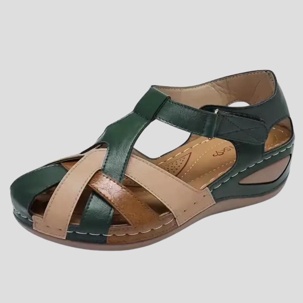 Women's Spring Strappy Low-Wedge Sandals