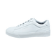 Hvide herre sneakers med snørebånd, rund tå og høj sål