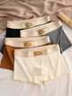 Fire herre boxer shorts med bred linning og korte ben