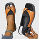 Womens Contrast Strap Flat Sandals