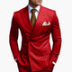 Brandon | Men's Double Breasted Suit Set with Notched Lapel and Trouser