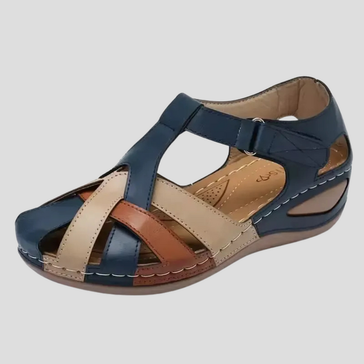 Women's Spring Strappy Low-Wedge Sandals