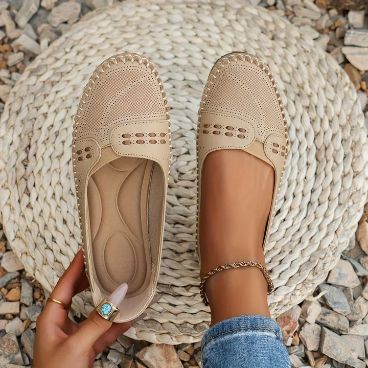 Women's Perforated Comfort Slip On Loafers