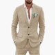 Eric | Men's Linen Two Piece Suit Set with Button Blazer and Pants