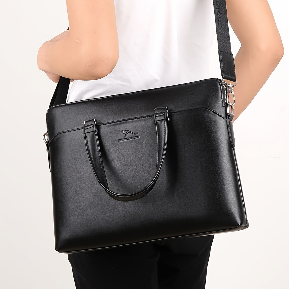 Men's Two-Piece Briefcase Set – Leather Laptop Bag with Crossbody Pouch – view 5