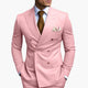 Brandon | Men's Double Breasted Suit Set with Notched Lapel and Trouser