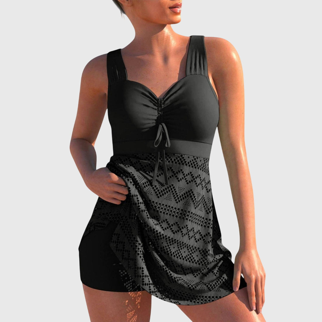 Women's Modest Two-Piece Swimsuit Skirt Set