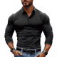 Dexter | Men's Striped Long Sleeve Polo Shirt