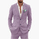 Eric | Men's Linen Two Piece Suit Set with Button Blazer and Pants