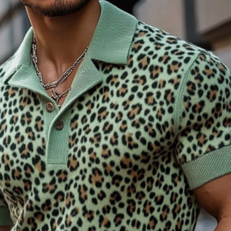 Finn | Men's Knit Short Sleeve Polo Shirt