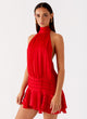 Barret | Elegant Halter Neck Mini Dress