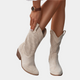 Western Støvler til Kvinder, Laserperforeret Skaft