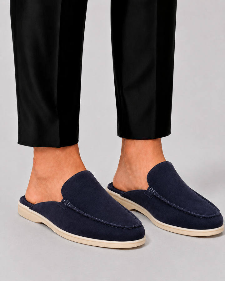 Men's Open-Heel Loafer Mules – Backless Slip-On Smart Casual – view 4