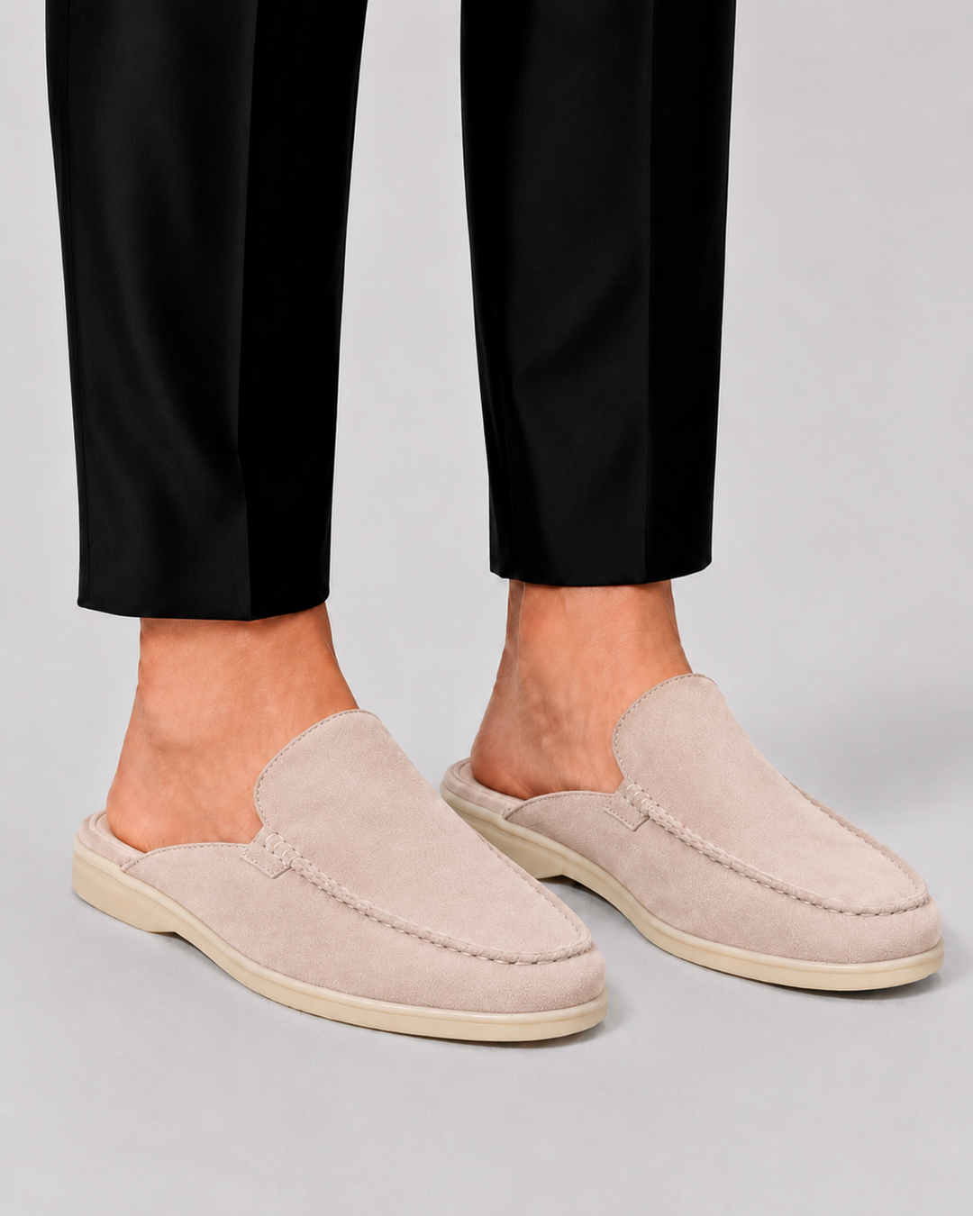 Men's Open-Heel Loafer Mules – Backless Slip-On Smart Casual – view 5