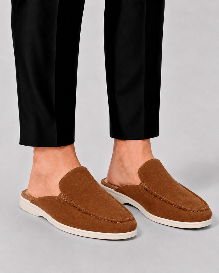 Men's Open-Heel Loafer Mules – Backless Slip-On Smart Casual – view 3