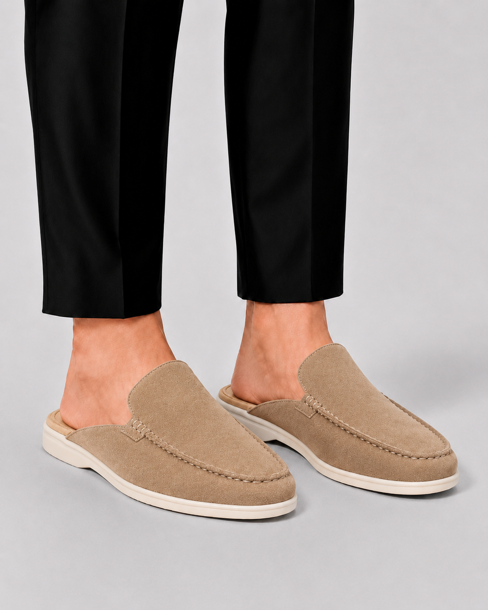 Men's Open-Heel Loafer Mules – Backless Slip-On Smart Casual – view 2