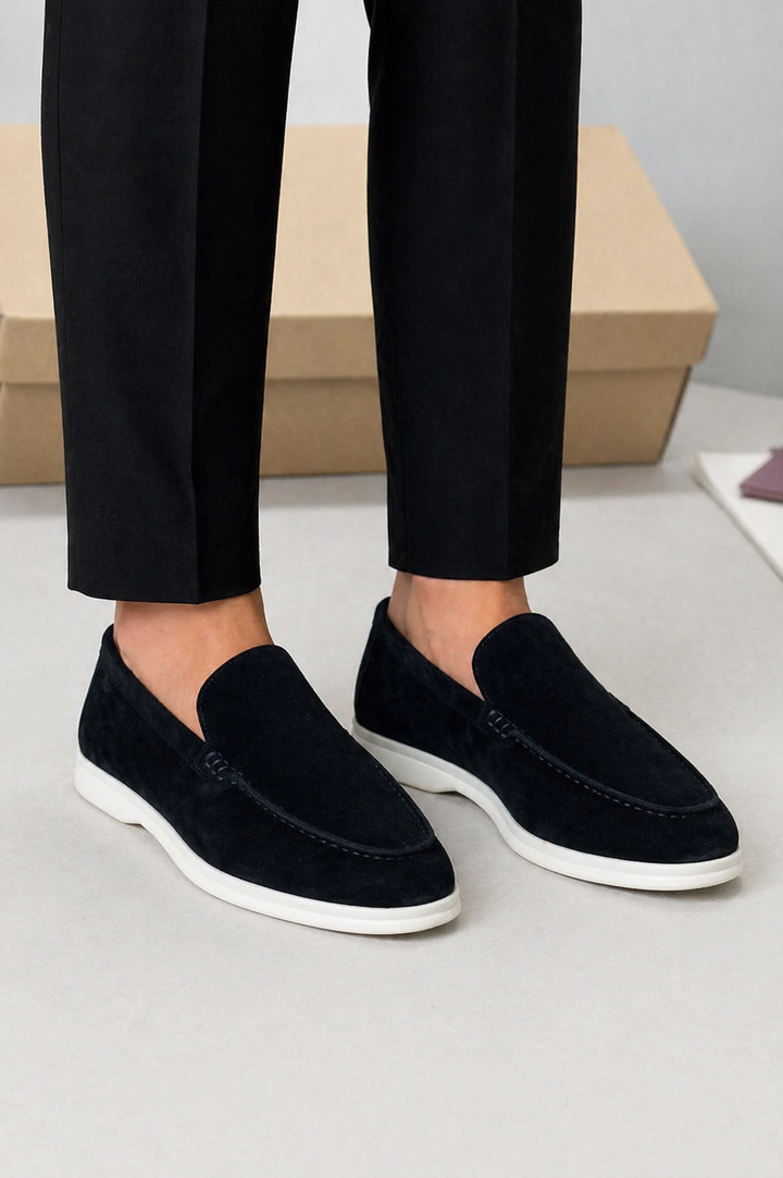 Men's Classic Suede Slip-On Loafers – Penny Smart Casual Shoes – view 6