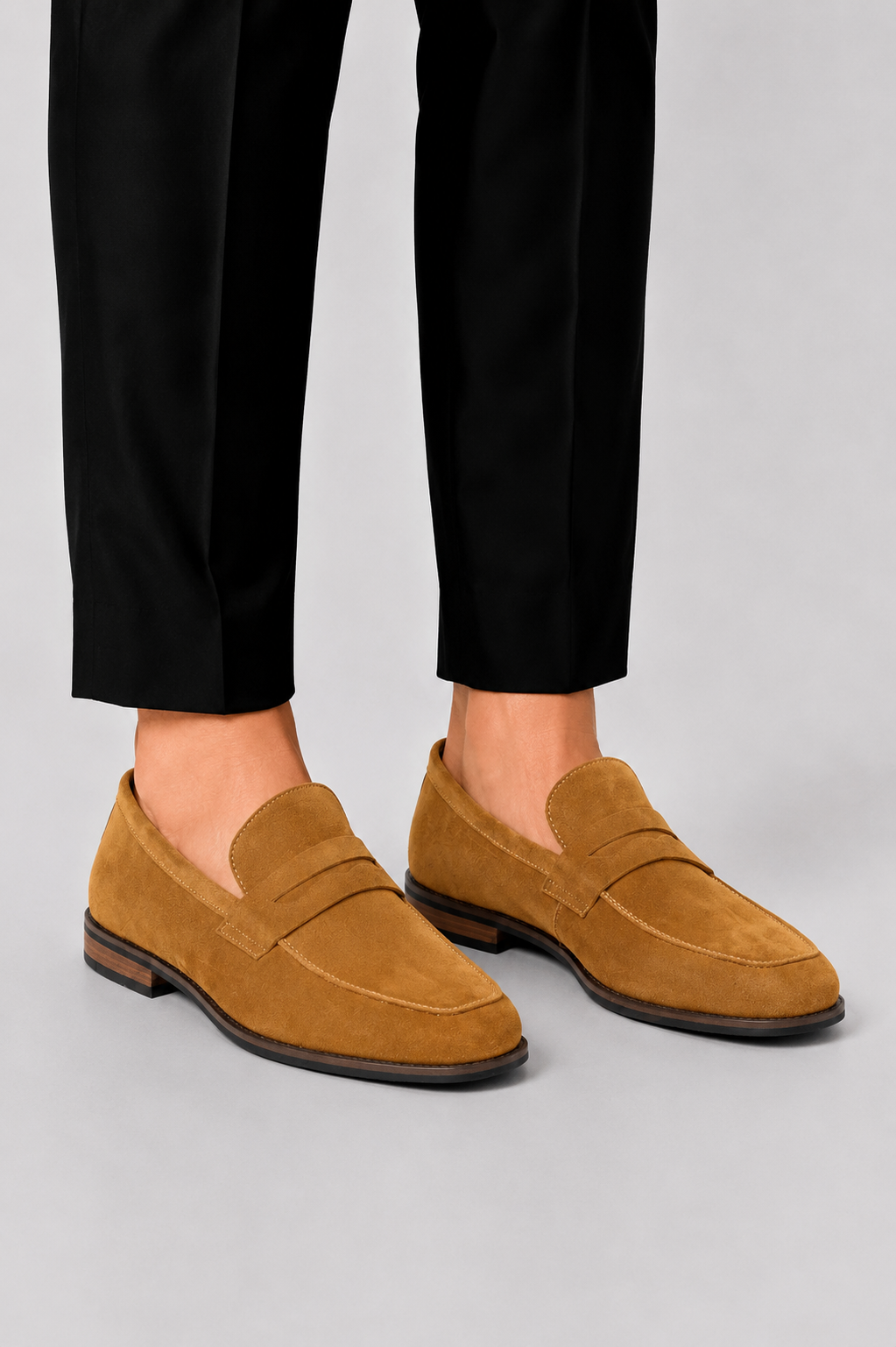 Men's Timeless Suede Slip-On Loafers – Round-Toe Smart Casual – view 3