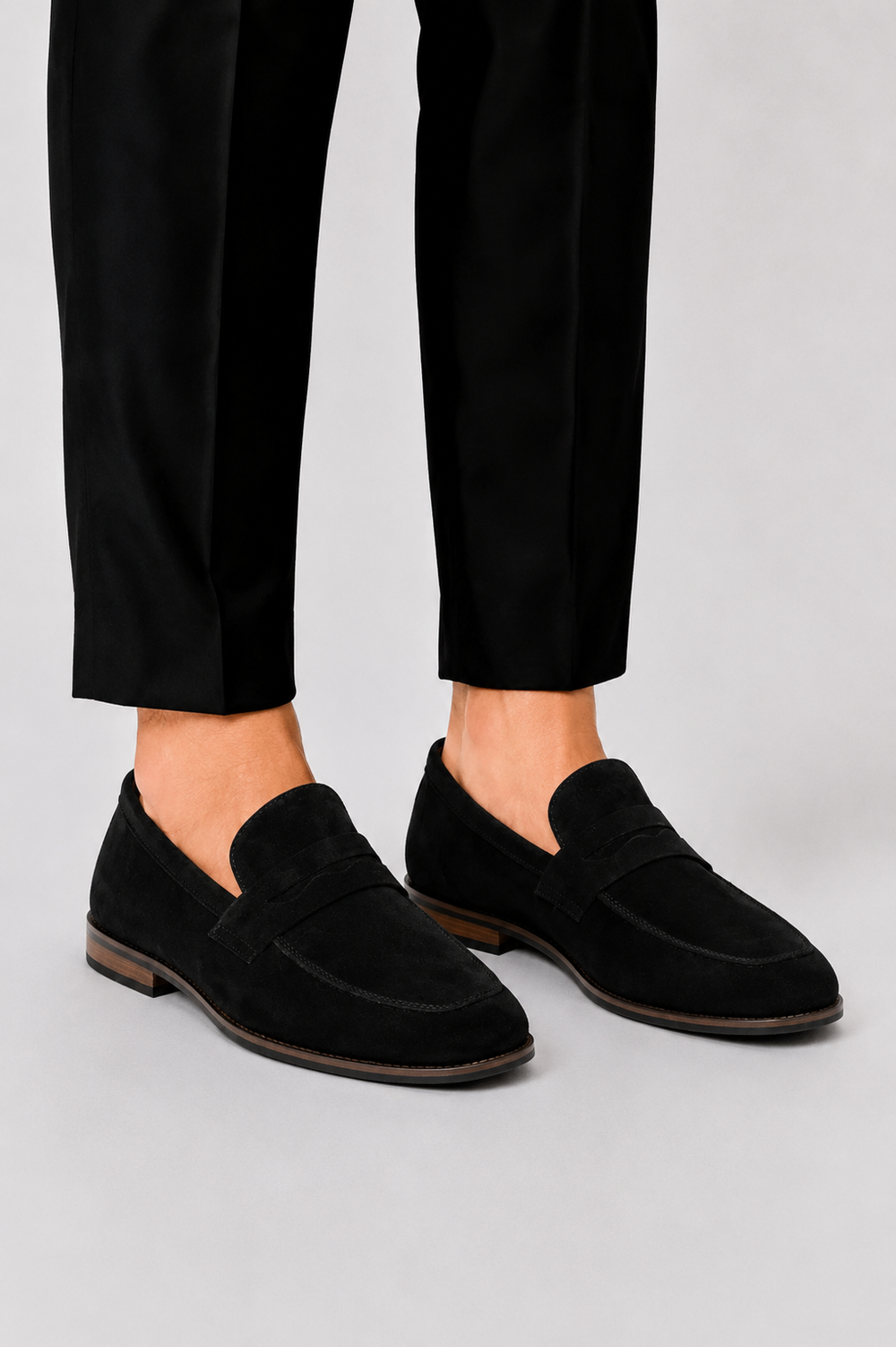 Men's Timeless Suede Slip-On Loafers – Round-Toe Smart Casual – view 2
