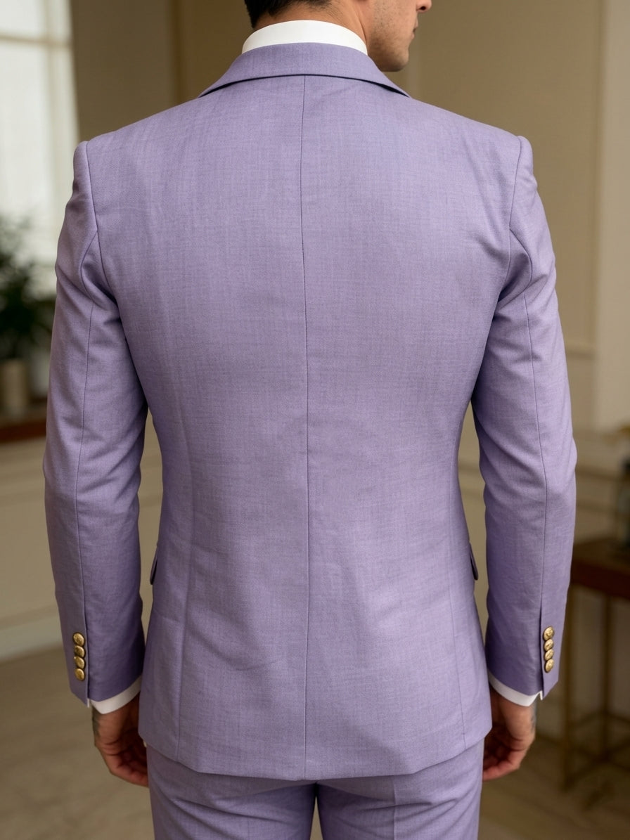 Bradley | Men's Tailored Three Piece Suit with Blazer, Vest and Slim Fit Trouser