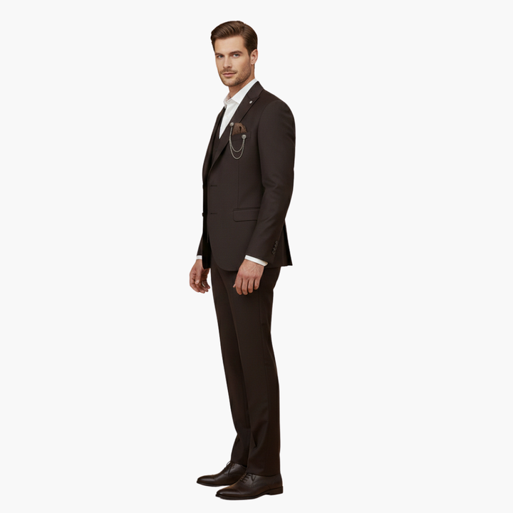 Caleb | Men's Slim Fit Three Piece Formal Suit