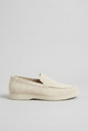 Herre loafers med rund tå, slip-on design og flad lys sål