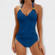 Women's Solid Halter Two-Piece Swimsuit