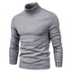 Herre rullekravesweater med lange ærmer og ribkanter