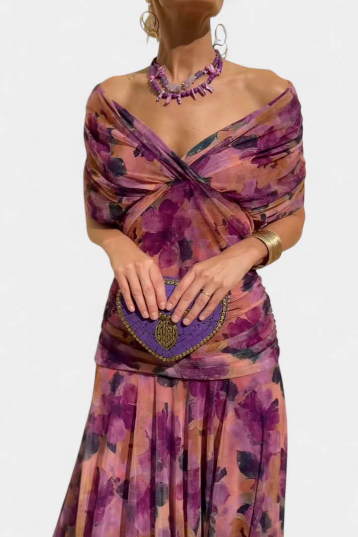 Jessica | Womens Off Shoulder Elegant Evening Dress