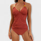 Ella | Women's Solid Halter Two-Piece Swimsuit