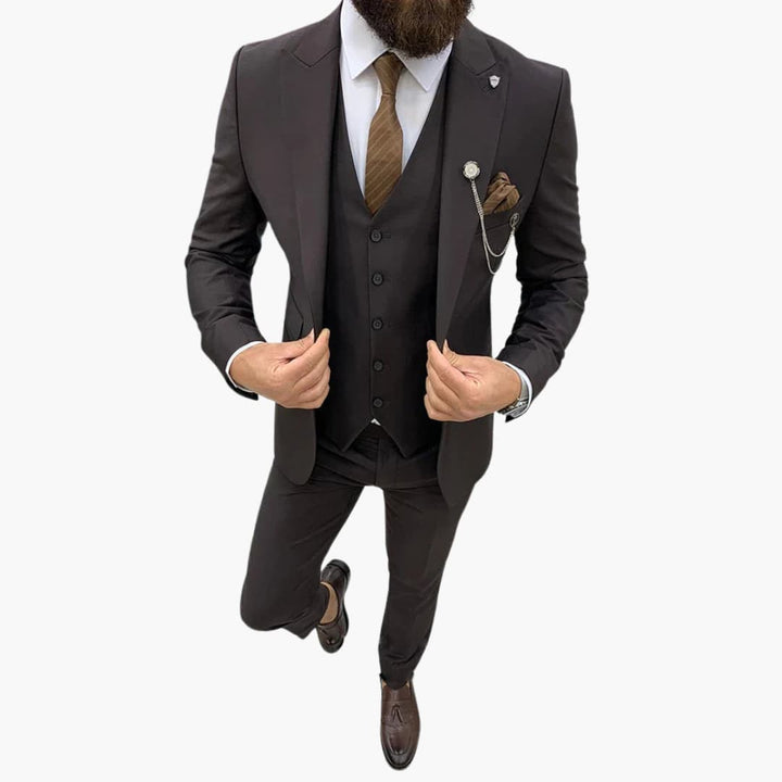 Caleb | Men's Slim Fit Three Piece Formal Suit