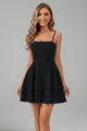 Women's Spaghetti Strap Flared Skirt Mini Dress