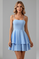 Ella | Women's Spaghetti Strap Flared Skirt Mini Dress