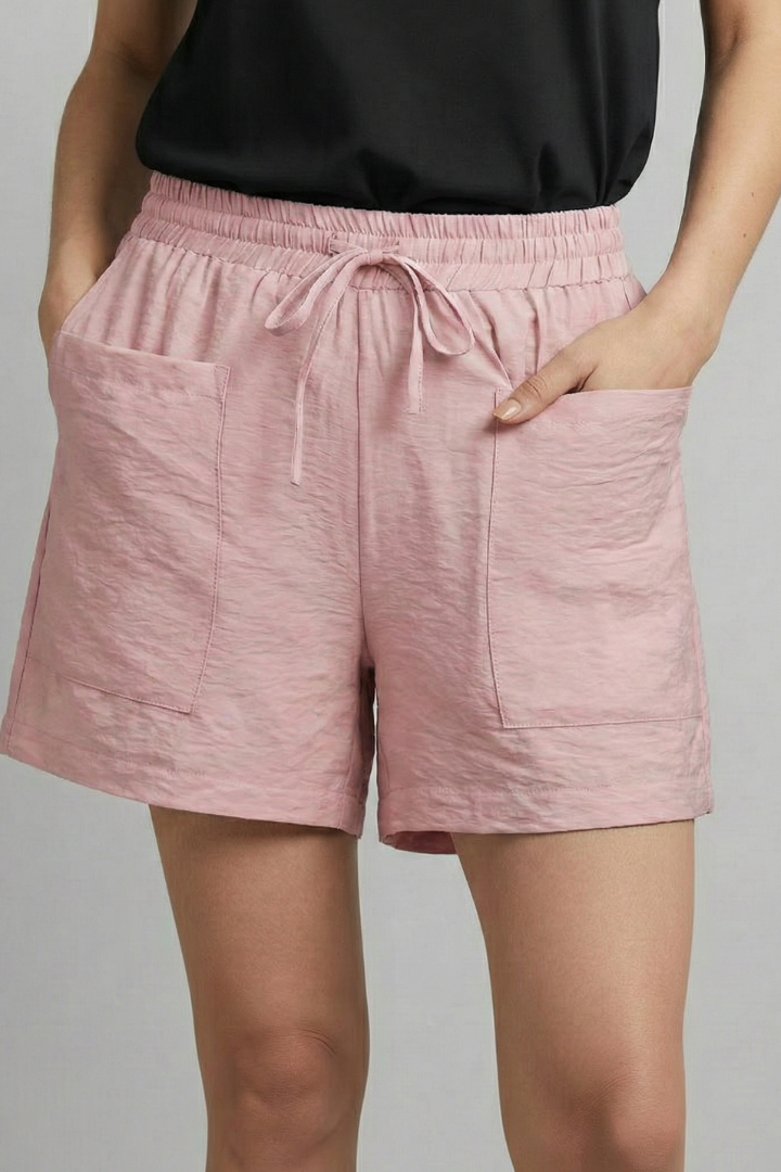 Clara | Women's Elastic Waist Casual Drawstring Shorts