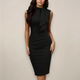 Women's Sleeveless Sheath Midi Dress Classic