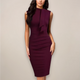 Women's Sleeveless Sheath Midi Dress Classic