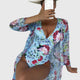 Women's Floral Print Summer Swimsuit Set