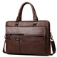 Men's Vintage Briefcase Bag – Distressed Leather Office Messenger – view 7