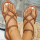 Women Summer Strappy Flat Shoes