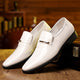 Men's Patent Leather Penny Loafers - Pointed Toe Slip-On